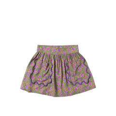 Vivid Flower | Pocket Skirt | Olive Branch