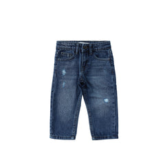 Denim | Straight Leg Jeans | Denim Medium Blue