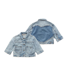 Denim | Heart Jacket | Pale Blue