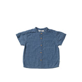 Twill Check | Summer Shirt | Medium Blue