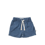 Twill Check | Summer Shorts | Medium Blue