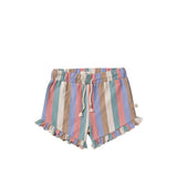 Multi Stripes | Ruffle Shorts | Multicolor