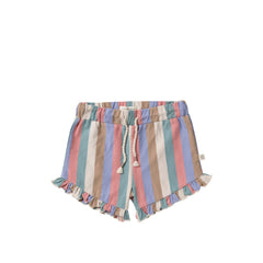 Multi Stripes | Ruffle Shorts | Multicolor