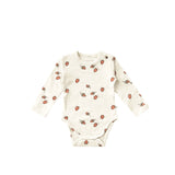 Fitted Romper | Strawberry | Antique White